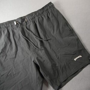 Birdwell Beach Britches Lined Black Elastic Waist Mens Board Surf Shorts L